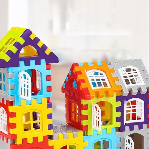 KLOCKI KONSTRUKCYJNE BUDOWLANE WAFLE 100 ELEMENTÓW DO BUDOWANIA DLA DZIECI na Arena.pl