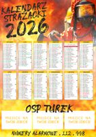 KALENDARZ STRAŻACKI OSP PSP 2026 150 szt RÓŻNE WZORY