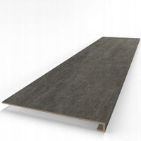 Płytka schodowa Stopnica szara, bez nacięć, gruby stopień gresowy 100x30x4