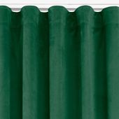Zasłona VILA velvetowa na taśmie wave 135x225 butelkowa zieleń  Homede