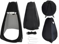 NAMIOT PRYSZNIC PRZEBIERALNIA PRZENOŚNE WC Plażowy Kempingowy CZARNY