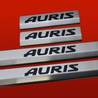 Listwa progowa TOYOTA AURIS MK2 Stal nierdzewna 304 mat z czarnymi literami