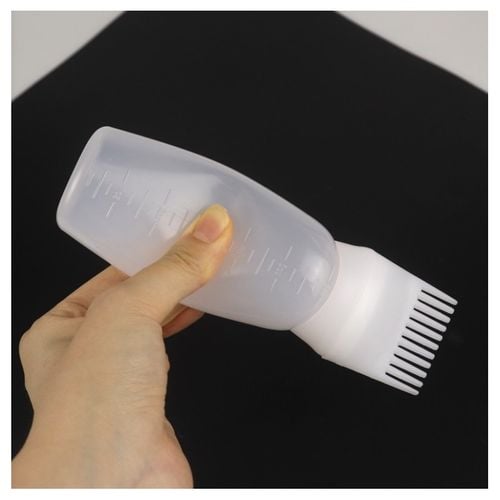 grzebień, aplikator butelka, szczotka z podziałką do wcierek, farb na Arena.pl