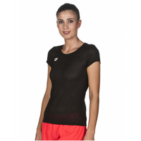 ARENA KOSZULKA DAMSKA TECHNICZNA WOMEN GYM S/S MESH SOLID BLACK S