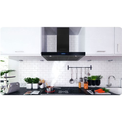 Okap kuchenny 90 cm Czarny Berdsen BE-90S na Arena.pl