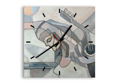 Zegar Ścienny - Kobieta Gitara  - 30X30 Cm - C3Ac30X30-3739 na Arena.pl