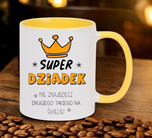 KUBEK Z NADRUKIEM ŚMIESZNY PREZENT DZIEŃ DZIADKA URODZINY IMIENINY DZIADEK na Arena.pl