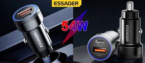 SZYBKA MOCNA Ładowarka Samochodowa USB 54W do telefonu QC3.0 PD 3.0 USB-C na Arena.pl