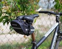 Sakwa Rowerowa Podsiodłowa Torba Pod Siodełko Wodoodporna Czarna