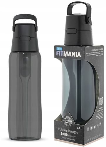 Butelka filtrująca Dafi SOLID 0,7 L Czarna barwiona FITMANIA na Arena.pl