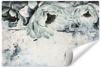 Fototapeta Do Sypialni KWIATY Natura Abstrakcja Styl Vintage 300cm x 210cm