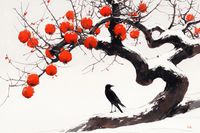 Plakat 45x30cm Kruk przy Drzewie