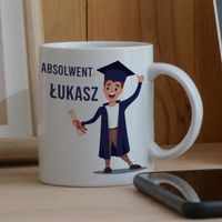 Personalizowany kubek dla absolwenta na zakończenie szkoły