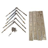 kolce odstraszające ptaki 5szt. inox 2,7x25x12 cm