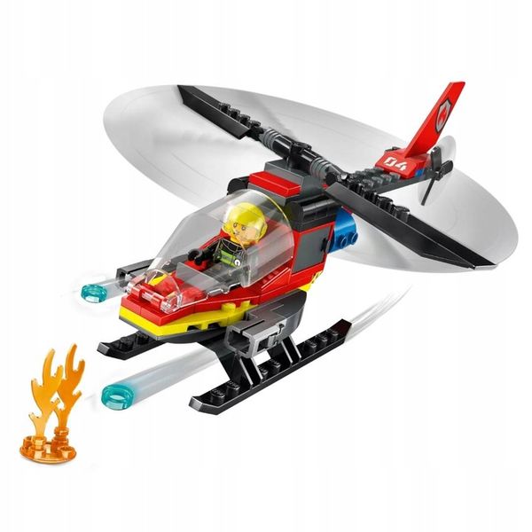 LEGO CITY 5+ STRAŻACKI HELIKOPTER RATUNKOWY 60411 zdjęcie 2