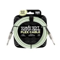 Kabel instrumentalny gitarowy mono JACK 3m.Ernie Ball P06436 - świecący