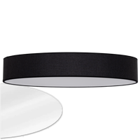 Lampa abażur plafon klosz natynkowya oprawa sufitowa czarna 70 cm