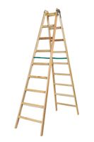 DRABINA DREWNIANA BRAKET PREMIUM 2X9 SZCZEBLI 270CM - BR-01-2901