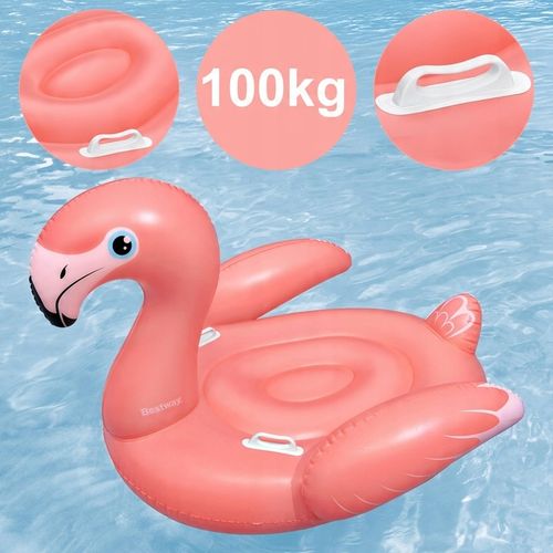 Materac Dmuchany Flaming GIGANT na Basen Plażę Uchwyty 168x120cm Bestway na Arena.pl