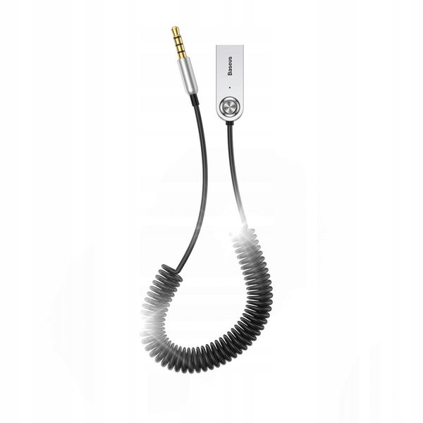 Adapter audio Bluetooth 5.0 Baseus USB, AUX czarny zdjęcie 1