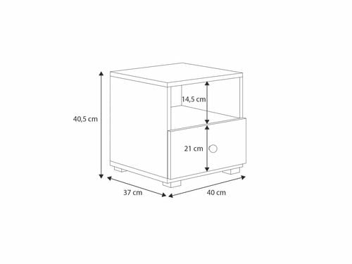 Szafka nocna Emi biała na Arena.pl