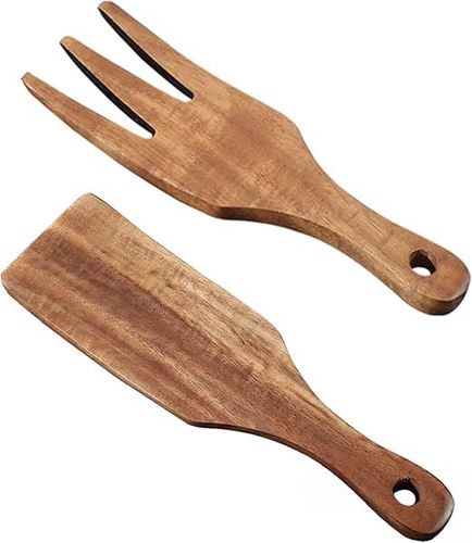 Przybory kuchenne z drewna tekowego zestaw 2szt na Arena.pl