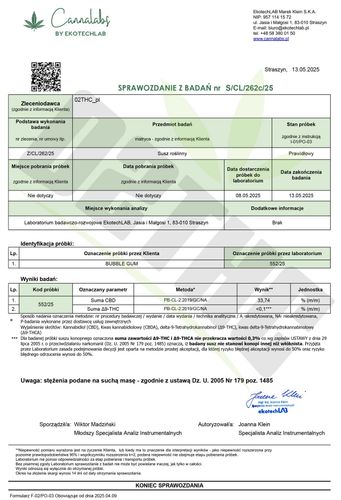 Susz konopny CBD | BUBBLE GUM | 2 g na Arena.pl