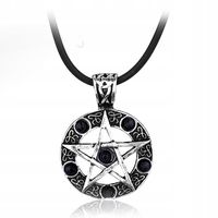 Naszyjnik Pentagram Black Stone Supernatural Nie z Tego Świata Sam Impala