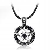 Naszyjnik Pentagram Black Stone Supernatural Nie z Tego Świata Sam Impala