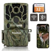 FOTOPUŁAPKA KAMERA LEŚNA 4K 48Mpx IR CZUJNIK RUCHU WIFI I BLUETOOTH + 32GB