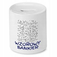 Dla Bankiera Prezent Skarbonka Wzorowy Bankier Z Nadrukiem Ze Zdjęciem