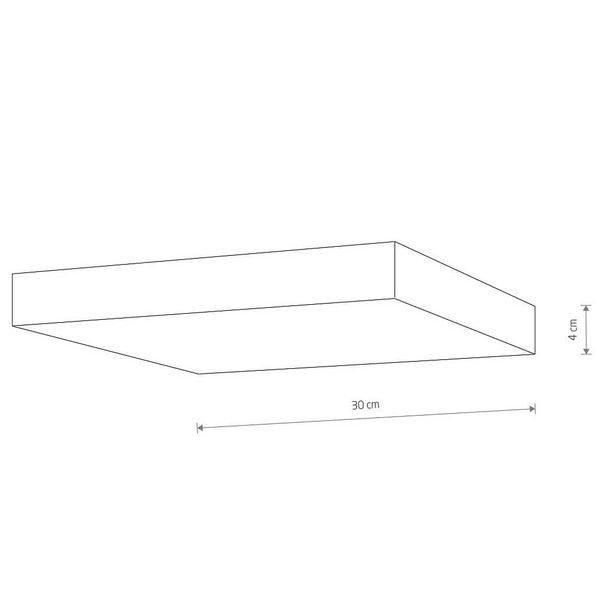 Plafon natynkowy kwadratowy Lid Square 10432 Nowodvorski LED 50W 4000K biały zdjęcie 4