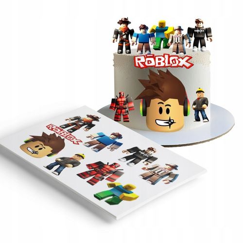 Jadalne Dekoracja z opłatka cukrowego ROBLOX wycięte na Arena.pl