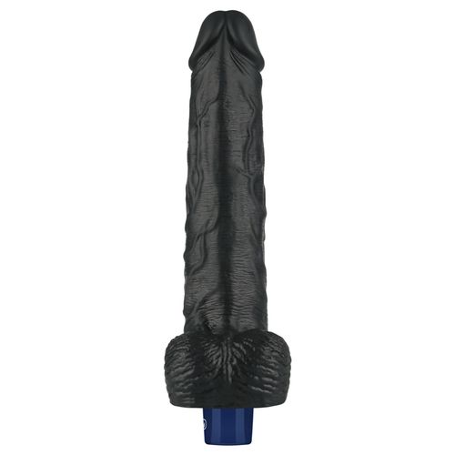 10" real softee rechargeable tpe vibrating dildo(black) na Arena.pl