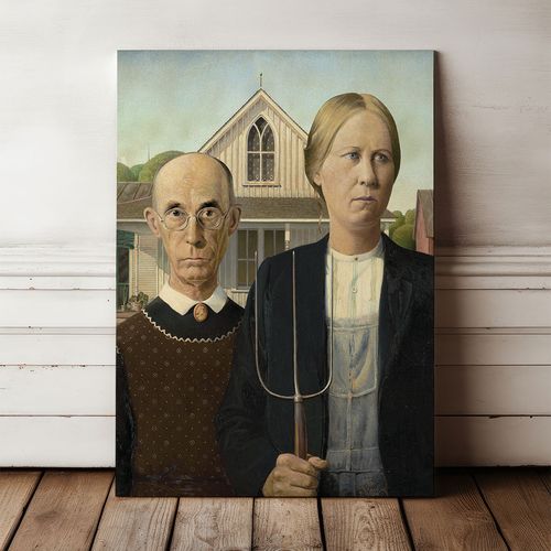 Obraz na płótnie american gothic pop art 70x100 cm na Arena.pl