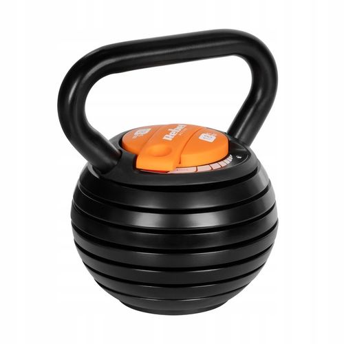 Kettlebell żeliwny automatyczny regulowany odważnik kula 18kg REBEL ACTIVE na Arena.pl