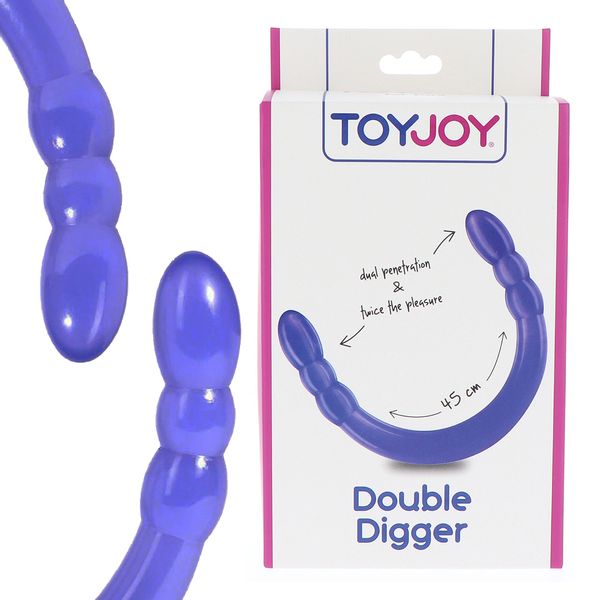 Podwójne dildo żelowe do stymulacji, dla par. zdjęcie 7