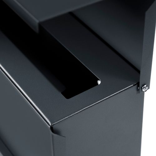 Skrzynka pocztowa na listy pocztę gazety geometryczna antracyt POST na Arena.pl