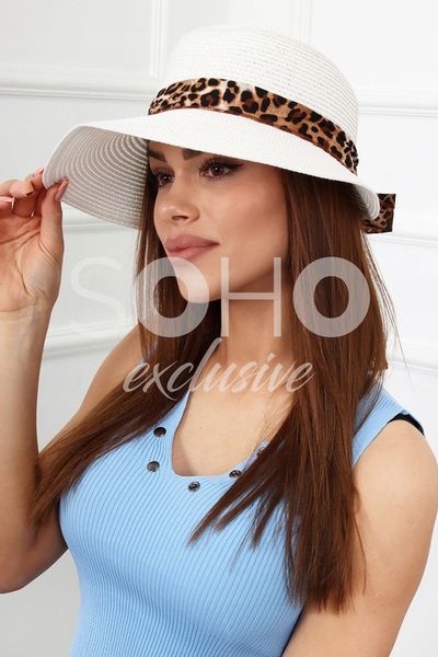 KAPELUSZ SŁOMKOWY LETNI PLAŻOWY MODNY KOBIECY DAMSKI KOBIECY KOLORY 2374 zdjęcie 4