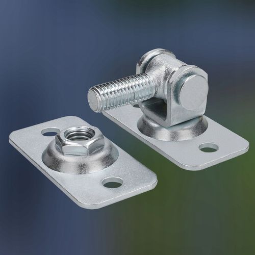 ZESTAW 2X ZAWIAS DWUSTRONNY M12 REGULOWANY PŁYTKA PRZYKRĘCANY BRAM FURTEK na Arena.pl