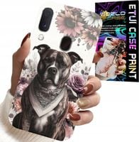 ETUI DO SAMSUNG GALAXY A40 - PITBULL GROŹNE PSY FUTERAŁ PLECKI CASE