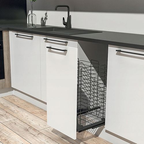 Kosz Cargo na bieliznę do płytkich szafek, W-40cm, Pełny wysuw, na Arena.pl