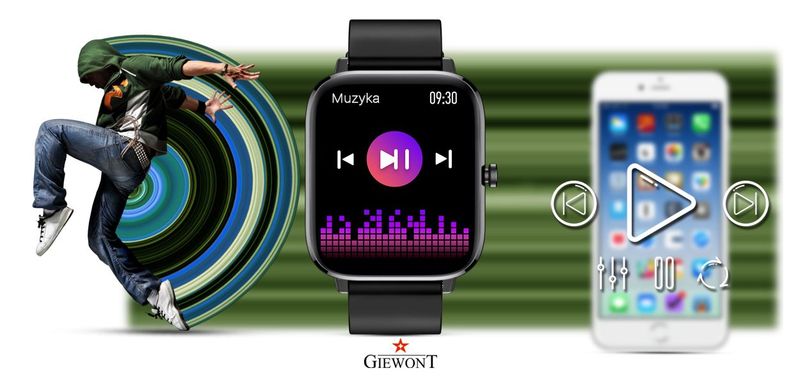 smartwatch giewont czarny gw230-2 zdjęcie 11