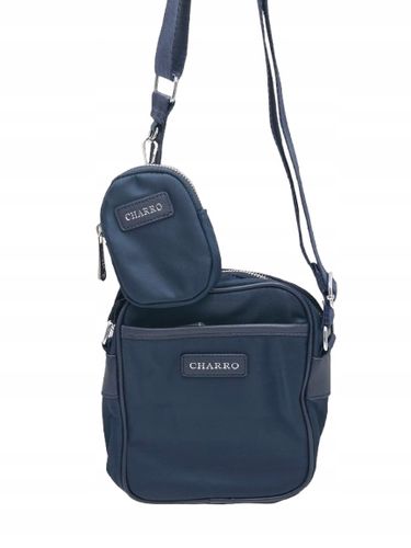 Charro - torebka listonoszka z portfelikiem PVC granatowy CH8065-19 na Arena.pl