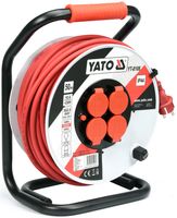 przedłużacz bębnowy 50m 4 gniazda 3*2.5mm2 - yt-8108