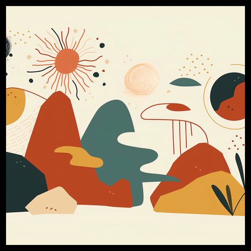 Plakat 60x60cm Kosmos Barw na Arena.pl