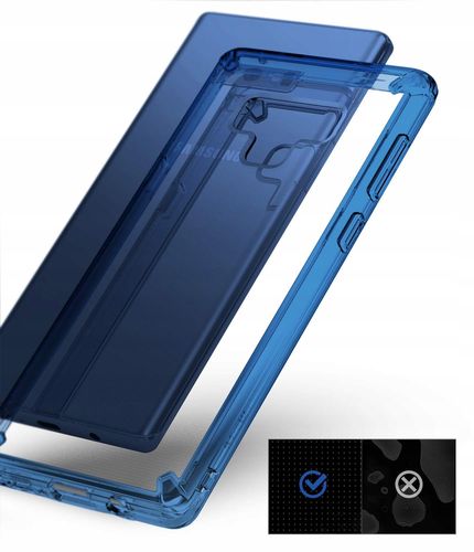 BŁĘKITNE ETUI NOTE 9 RINGKE FUSION CASE + SZKŁO 3D na Arena.pl