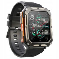 ZEGAREK SMARTWATCH MĘSKI PANCERNY WODOODPORNY NIEZNISZCZALNY FUNKCJA ROZMÓW