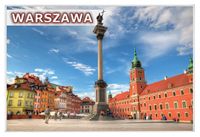 Warszawa II - magnes szklany