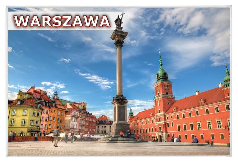 Warszawa II - magnes szklany zdjęcie 1